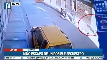 Intento de secuestro de un menor de edad