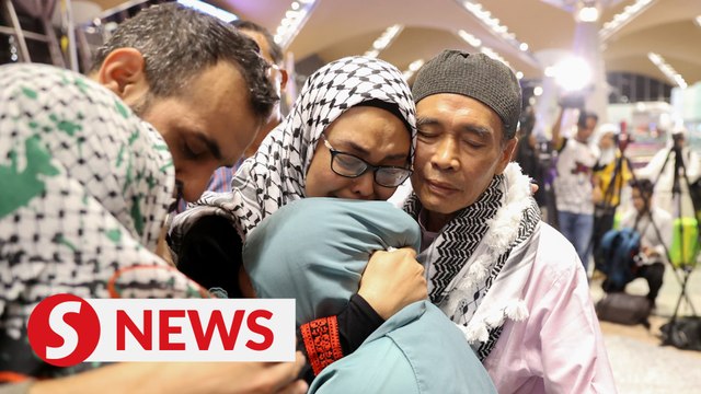Gaza an 'indescribable scene of hopelessness', says tearful Nurul Ain on return home