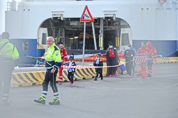 Civitavecchia, sbarco Geo Barents