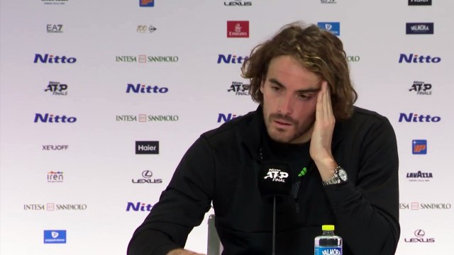 ATP Finals 2023 - Stefanos Tsitsipas : I apologize to all the supporters. I am disappointed not to have been able to finish the match and I regret not having given my place to a substitute who would have been able to do more