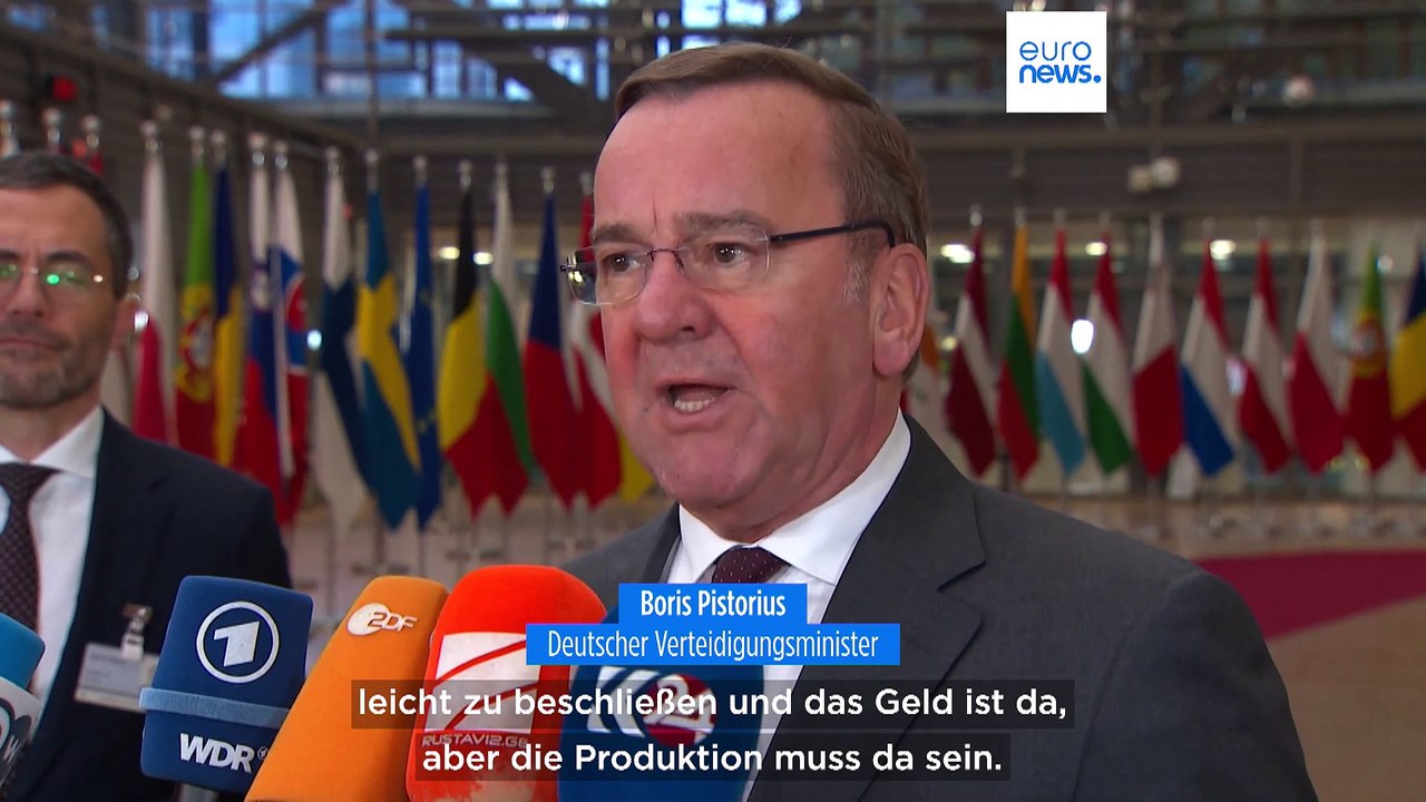 Pistorius: EU-Ziel von Munitionslieferung für Kiew wird nicht erreicht
