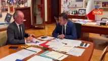 Salvini incontra il Presidente del Veneto Zaia al Mit, le immagini