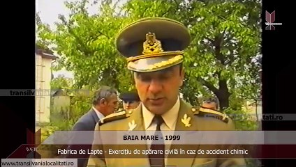 BAIA MARE (1999) - Fabrica de Lapte - Exercițiu de apărare civilă în caz de accident chimic