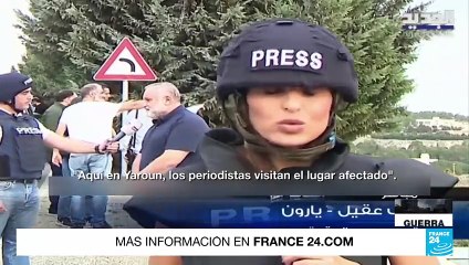 Líbano: periodistas casi son impactados por un ataque cerca de la frontera con Israel