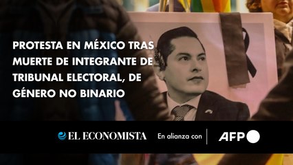 Protesta en México tras muerte de integrante de tribunal electoral, de género no binario