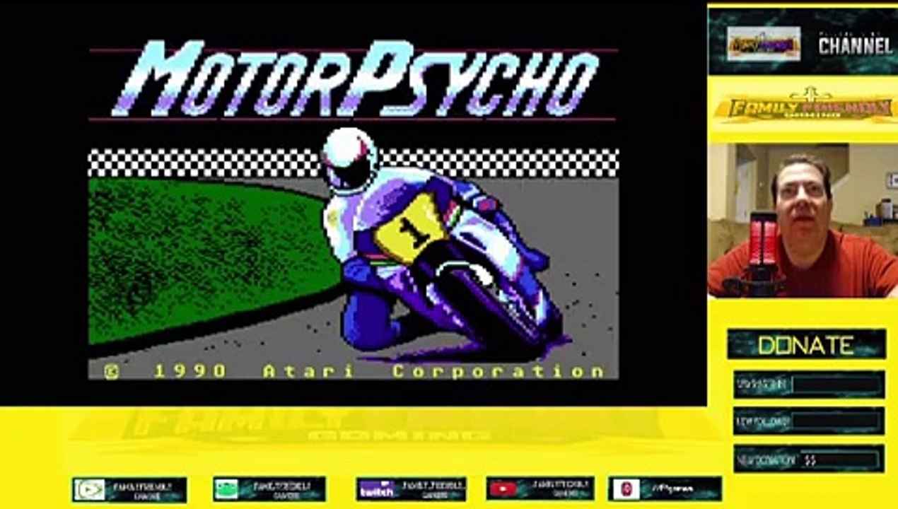Motor Psycho Atari 7800 Gameplay
