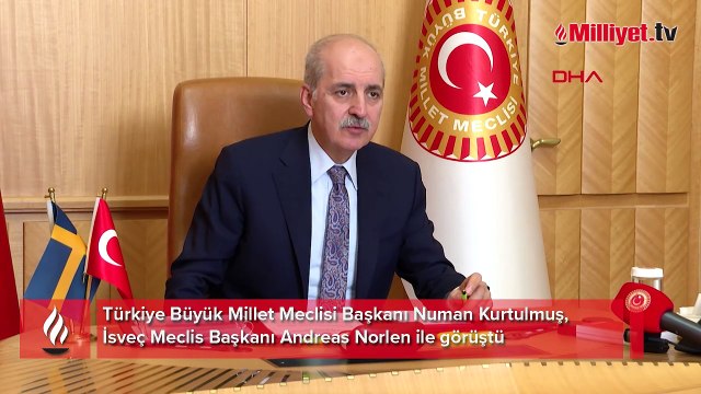 TBMM Başkanı Kurtulmuş, İsveç Meclis Başkanı ile görüştü