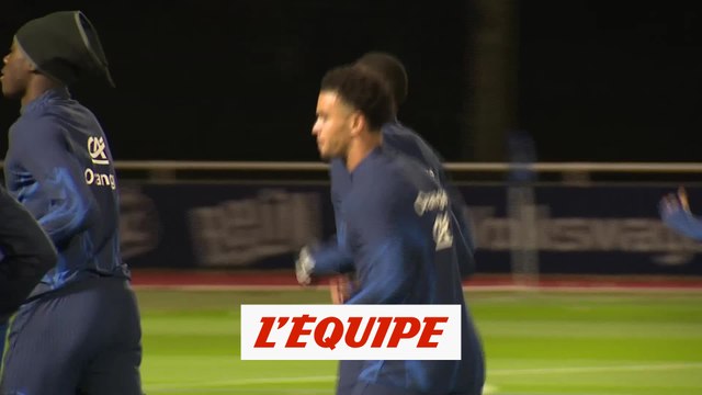 Zaïre-Emery sérieux et appliqué à l'entraînement des Bleus - Foot - Bleus