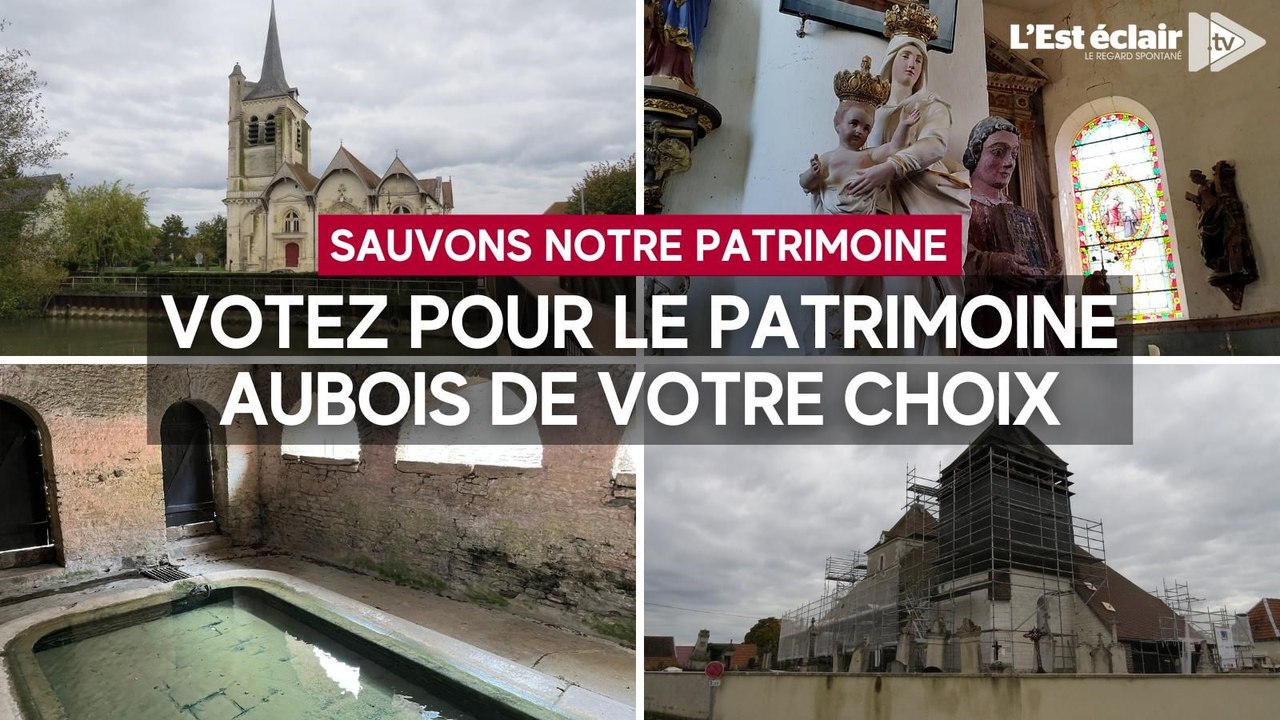 Concours "Sauvons notre patrimoine" : votez parmi ces 7 projets patrimoniaux aubois !