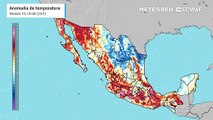 Modelo ECMWF - anomalías por debajo de lo normal en México por aire polar