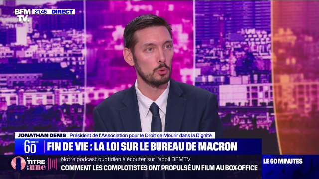 Fin de vie: Il y a des euthanasies clandestines qui se passent dans notre pays , affirme Jonathan Denis (président de l’Association pour le droit de mourir dans la dignité)