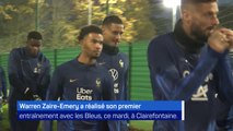 Bleus - Premier entraînement et... première victoire pour Warren Zaïre-Emery