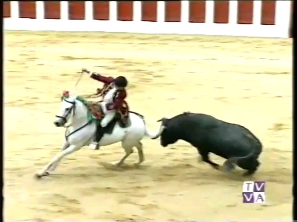 TARDE DE TOROS-JOAOU MOURA-PABLO HERMOSO Y PACO OJEDA REJONES SAN PEDRO REGALADO- VALLADOLID- 11.05.96