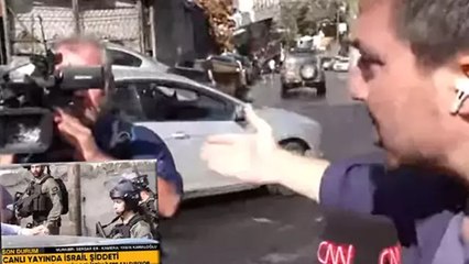 Canlı yayında İsrail şiddeti: Polis Türk basın mensuplarının kamerasını kırdı