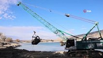 Damsa Barajı'nda 50 yıl sonra temizlik çalışmaları başladı