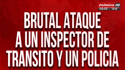 Molieron a golpes a un inspector de tránsito y a un policía