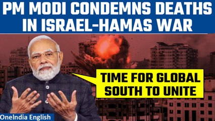 Télécharger la video: Israel-Hamas War: PM Modi calls for diplomacy at Voice of the Global South Summit | Oneindia News