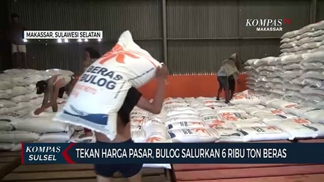 Tekan Harga Pasar, Bulog Salurkan 6 Ribu Ton Beras