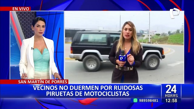 SMP: vecinos hartos de motociclistas que realizan piruetas en la noche