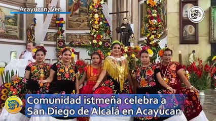 Comunidad istmeña celebra a San Diego de Alcalá en Acayucan