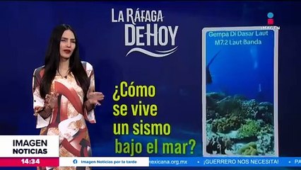 Así se vive un sismo bajo el mar