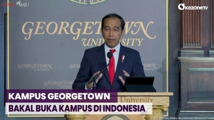 Video herunterladen: Presiden Jokowi Sebut Kampus Georgetown Bakal Buka Kampus di RI Tahun Depan