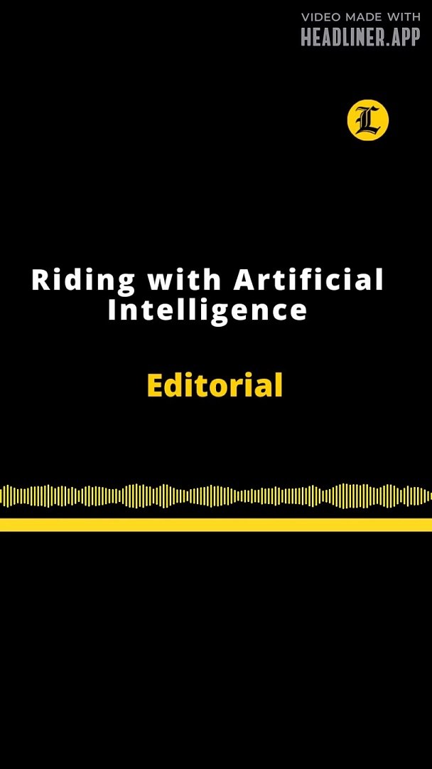 EDITORIAL EN INGLÉS | RIDING WITH ARTIFICIAL INTELLIGENCE