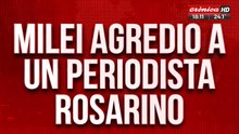 Milei agredió a un periodista rosarino: "Esto es para la gente, no para vos"