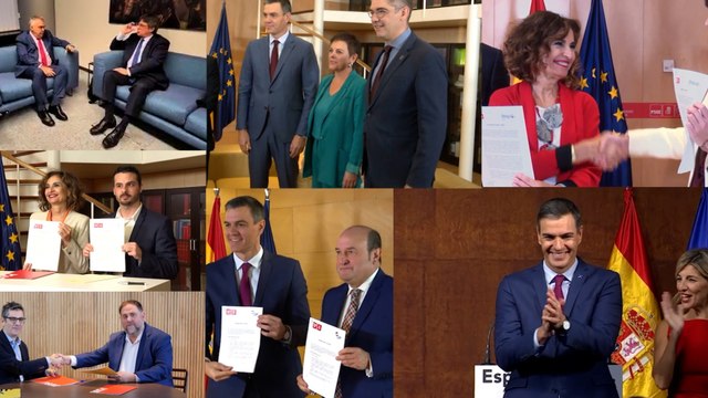 7 apoyos, 179 votos y 43 días: el precio de la investidura de Pedro Sánchez