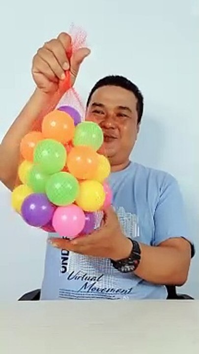 Mainan mandi bola anak - mainan mandi bola pelangi - mainan seru mandi bola #toys