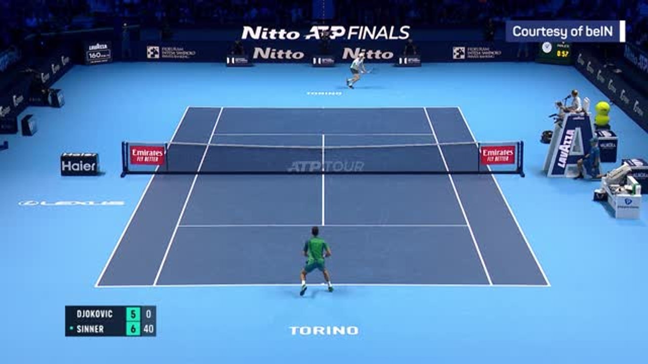 Sinner upsets Djokovic in ATP Finals classic