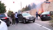 لحظه اصابت موشک اسرائیل به نزدیکی کاروان خبرنگاران در جنوب لبنان
