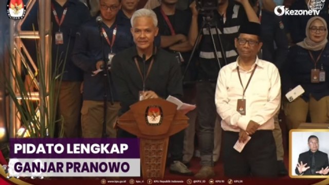 Pidato Lengkap Bacapres Perindo Ganjar Pranowo Usai Dapat Nomor Urut Capres 2024
