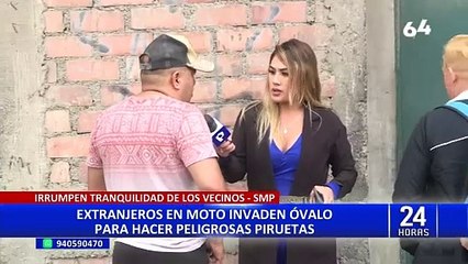 SMP: vecinos denuncian que motorizados extranjeros perturban su tranquilidad