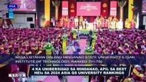 4 na mga unibersidad sa Mindanao, kabilang sa best HEIs sa QS Asia University Rankings 2024