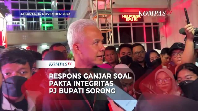 Tanggapan Ganjar soal Pakta Integritas PJ Bupati Sorong untuk Menangkan Dirinya