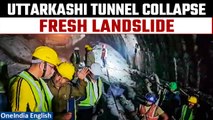Uttarkashi Tunnel Collapse: Fresh landslide hampers rescue ops, new drill machine set up | Oneindia