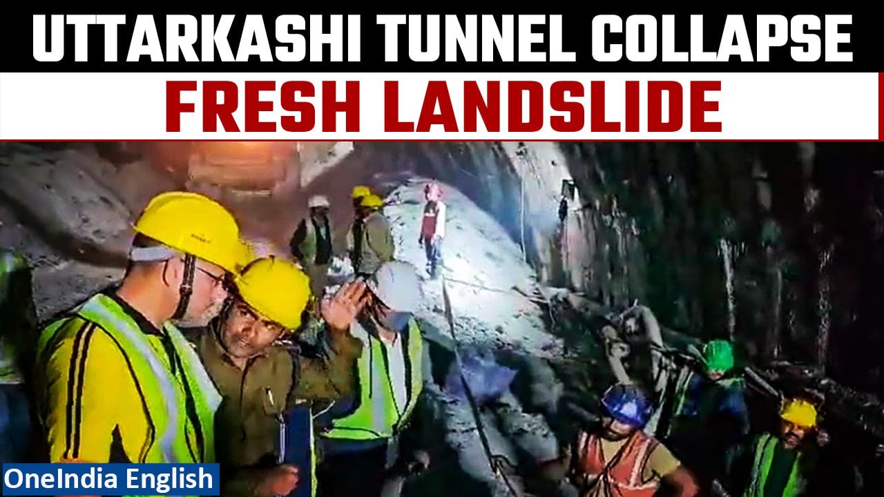 Uttarkashi Tunnel Collapse: Fresh landslide ham...
