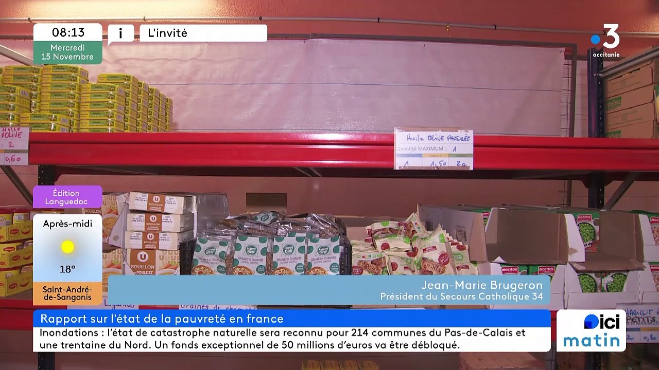 Jean-Marie Brugeron, Président du Secours Catholique 34