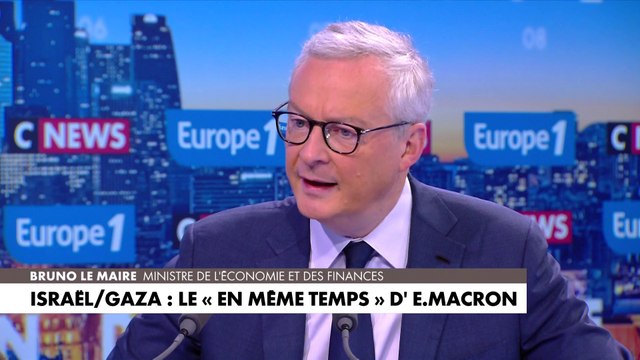 Bruno Le Maire : «On ne peut pas être indifférent au sort des populations civiles palestiniennes»