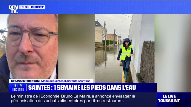 Si on n'a pas de précipitations, on va vers une décrue : le maire de Saintes, en Charente-Maritime, fait le point sur les inondations