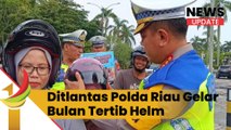 Demi Keselamatan Pengendara Motor, Ditlantas Polda Riau Gelar Bulan Tertib Helm