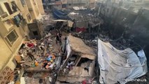 La devastazione a Khan Younis dopo gli ultimi attacchi