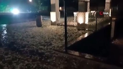 Şaka değil gerçek: Afrika'ya dolu yağdı; her yer bembeyaz!