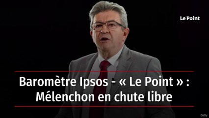 Baromètre Ipsos- « Le Point » : Mélenchon en chute libre