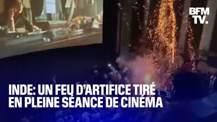 Un feu d’artifice tiré en pleine séance de cinéma en Inde