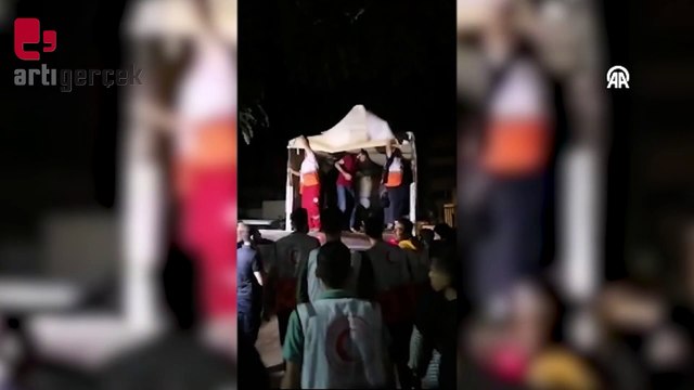 Kudüs Hastanesinde bulunan hastalar ve sağlık çalışanları tahliye edildi