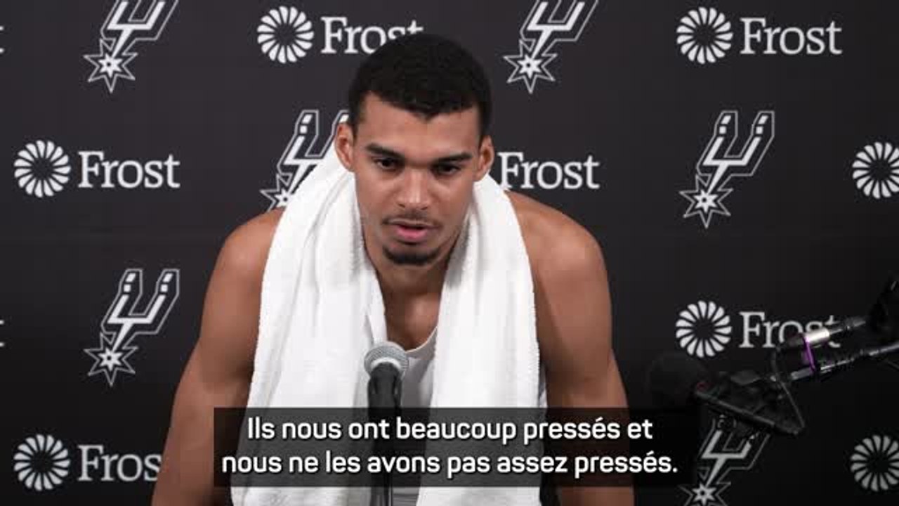 Spurs - Wembanyama : "Nous sommes sur la bonne voie"