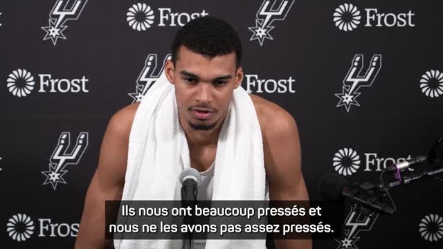 Spurs - Wembanyama : Nous sommes sur la bonne voie