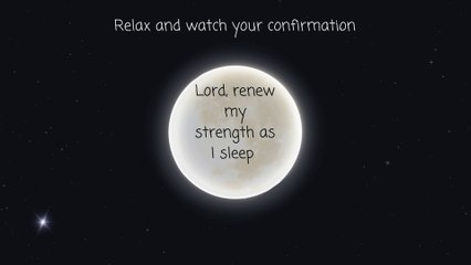 Do this Before Going to Bed - Lord, renew my strength as I sleep